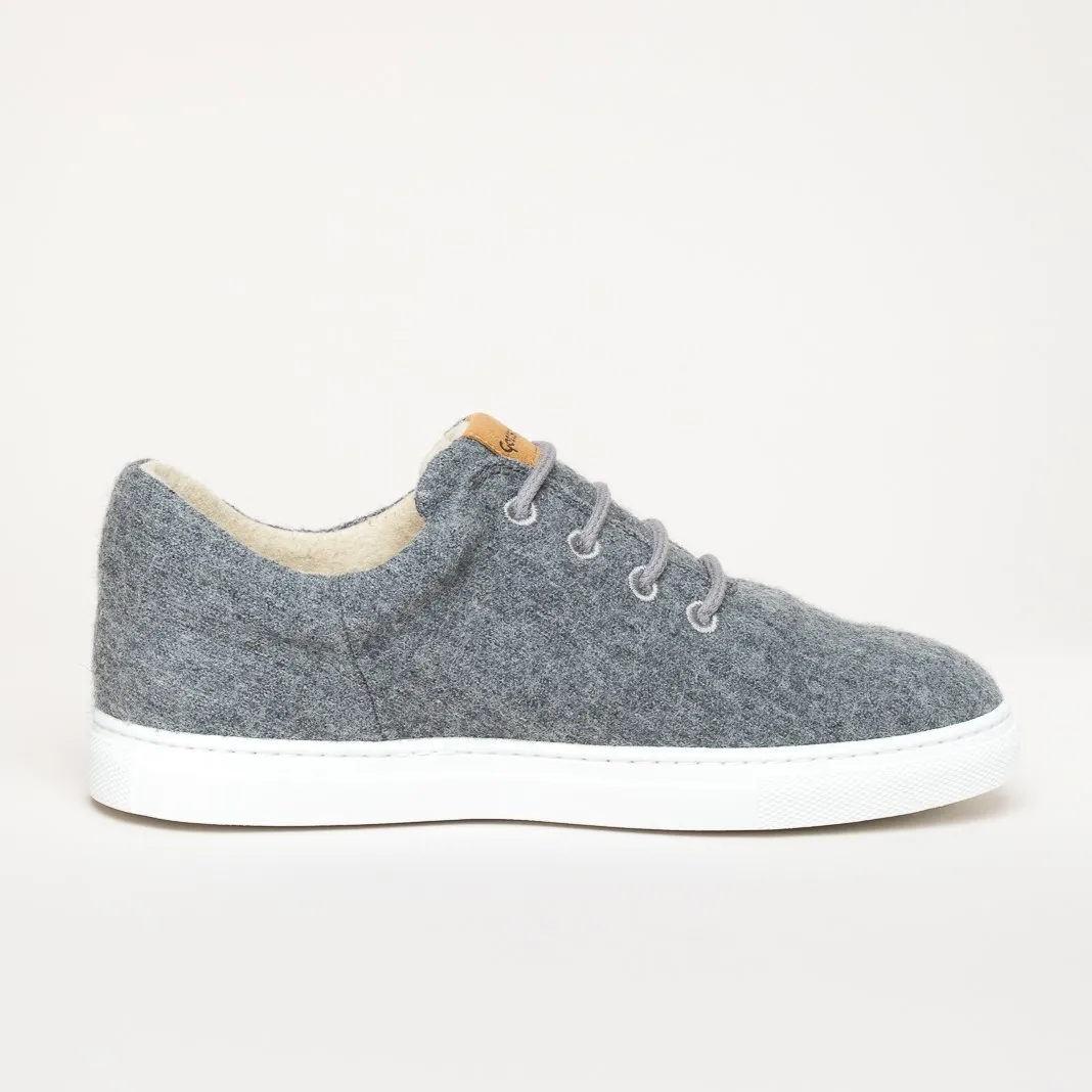 Wollsneaker Wool Walker grau